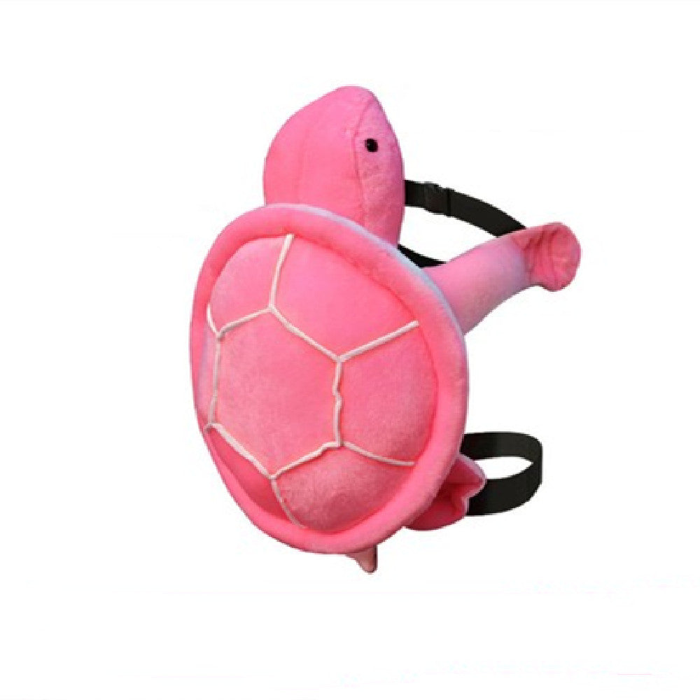Pink turtle shell hip protector, padded ski and snowboard butt pad
