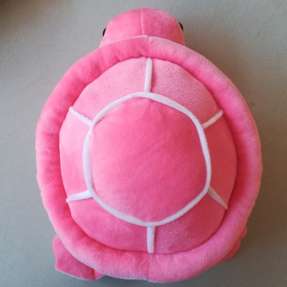 Pink turtle knee pads for skiing and snowboarding, one pair